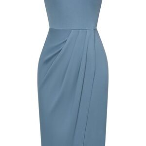 Amazon Women's Dusty Blue Midi Sheath Dress